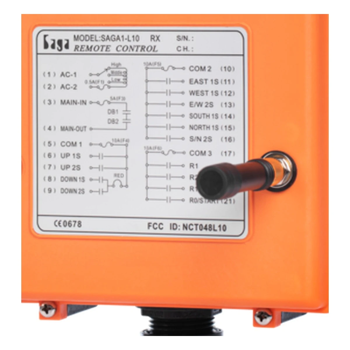 ریموت کنترل جرثقیل SAGA1-L10