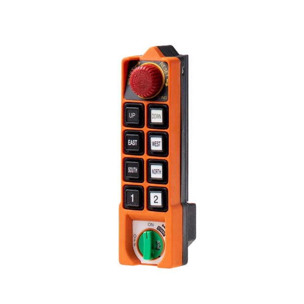 فرستنده ریموت کنترل جرثقیل SAGA مدل SAGA1-L10، تصویر مرجع سری مشترک. نسخه قطعه باید تطبیق داده شود.