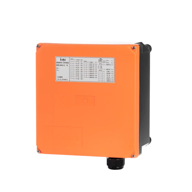 گیرنده ریموت کنترل جرثقیل SAGA مدل SAGA1-L12، تصویر مرجع سری مشترک. نسخه قطعه باید تطبیق داده شود.